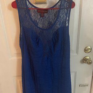 Sugar and Spice Blue lace dress XL